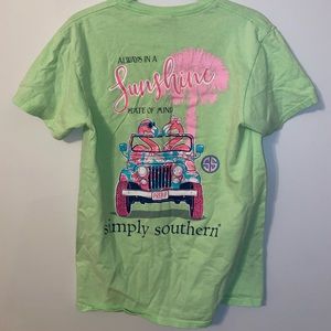 Simply southern lime green graphic T 💚